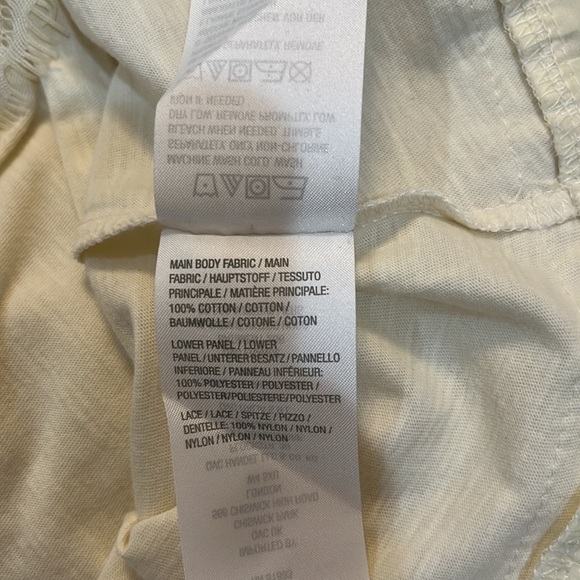 Logo Lavish sleeveless tunic with pleated hem and lace trim. Size XS - Picture 8 of 9